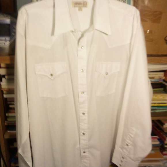 2 WESTERN SNAP LS DRESS SHIRTS XL- ROPER AND XL SHEPLERS - Picture 5 of 8